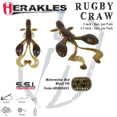 Creatura Herakles Rugby Craw 7.6cm, culoare Watermelon Black/Red
