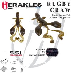 Creatura Herakles Rugby Craw 7.6cm, culoare Watermelon Black/Red