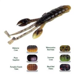 Creature Bait Colmic Herakles Cave Craw 9.6cm Watermelon Red Flakes