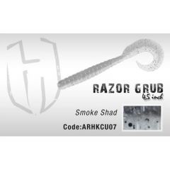 Grub Herakles Razor Grub 11.4cm Smoke Shad