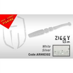 Shad Colmic Herakles Ziggy Shad 5.5cm White Silver