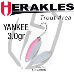 Lingura oscilanta Colmic Herakles Yankee 3g, culoare White Pink