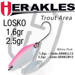 Lingura oscilanta Colmic Herakles Losko 2.5g, culoare White Pink