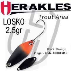 Lingura oscilanta Colmic Herakles Losko 2.5g, culoare Black Orange