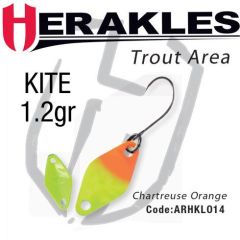 Lingura oscilanta Colmic Herakles Kite 1.2g, culoare Chartreuse Orange