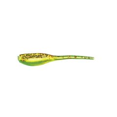 Shad Bobby Garland Baby Shad 5cm, culoare Chartreuse/Red Glitter