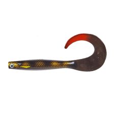 Shad Lucky John Kubira Fire Tail 23cm, culoare PG38 Black Perch