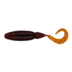 Shad Biwaa Tailgunr Curly 6.3cm, culoare Bloodworm Texas Craw