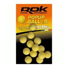 Boilies Rok Fishing Pop Up Ball 9, Yellow