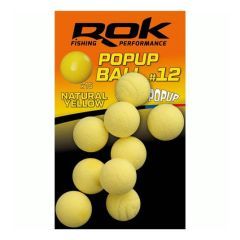 Boilies Rok Fishing Pop Up Ball 12, Yellow