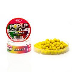 Boilies Senzor Pop-Up Dumbells and Balls Ananas 6mm 15g