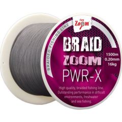 Fir textil Carp Zoom Braid Zoom PWR-X Grey 0,18mm/14,8kg/120m