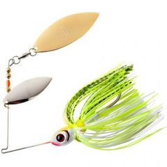 Spinnerbait Booyah Double Willow Blade 1/2oz - Chartreuse White Shad