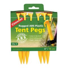 Set cuie cort Coghlans Rugged ABS Plastic Tent Pegs 6"