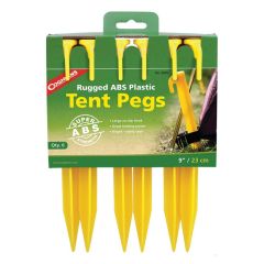 Set cuie cort Coghlans Rugged ABS Plastic Tent Pegs 9"