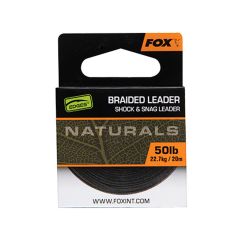 Fir textil Fox Edges Naturals Braided Leader 20m/22.7kg/50lb