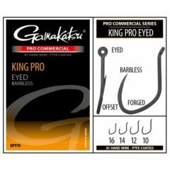 Carlige Gamakatsu Pro Commercial King Pro Eyed Barbless nr.10