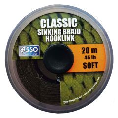 Fir textil Asso Classic Soft Sinking Braid Hooklink 0.15mm/16.80kg/20m