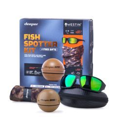 Sonar pescuit Deeper Smart Sonar Chirp+ 2 + Ochelari polarizati Westin W6 Sport Sunglasses + Bandana Deeper Neck Gaiter