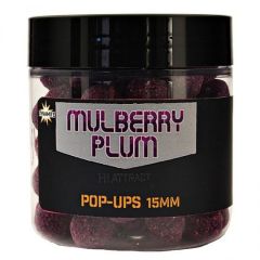 Boilies Dynamite Bait Hi-Attract Mullberry Plum Pop-Ups 15mm