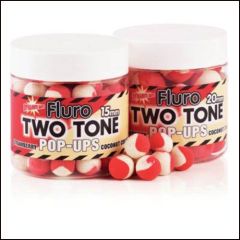Boilies Dynamite Baits Pop-up Fluro Two Tone Strawberry & Coconut Cream 20mm