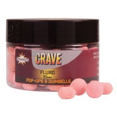 Boilies and Dumbells Dynamite Baits Pop-up Fluro Crave 10mm