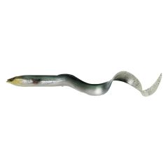 Swimbait Savage Gear 3D Real Eel 15cm/12g, culoare Green Silver