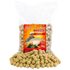 Boilies Benzar Mix Feed Boilie Strawberry 20mm 