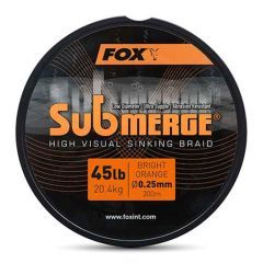 Fir textil Fox Submerge Orange Sinking Braid 0.25mm/20.4kg/300m