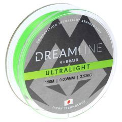 Fir textil Mikado Dreamline 4X Braid Ultralight Fluo Green 0.035mm/2.53kg/150m