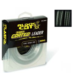 Fir textil Black Cat Rubber Coated Leader 1.00mm/100kg/20m