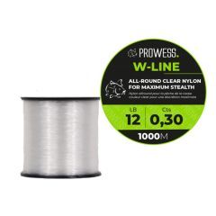 Fir monofilament Prowess W-line Clear 0.25mm/3.85kg/1000m