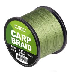 Fir textil C-Tec Carp Braid Green 0.25mm/13kg/500m