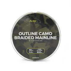 Fir textil Avid Carp Outline Camo Braided Mainline 0.25mm/13.6kg/300m