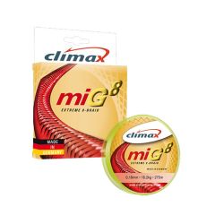Fir textil Climax MIG8 Extreme 8-Braid Fluo Yellow 0.08mm/6.5kg/135m
