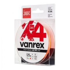 Fir textil Lucky John Vanrex 4X Braid Fluo Orange 0.08mm/2.5kg/125m 
