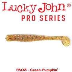 Shad Lucky John Long John 10.5cm, culoare Green Pumpkin - 6 buc/plic