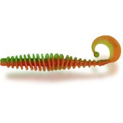 Grub Zebco Magic Trout T-Worm 5.5cm/1.5g, culoare Neon Green/Orange