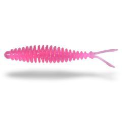 Grub Zebco Magic Trout T-Worm V-Tail Cheese 6.5cm/1.5g, culoare Neon Pink