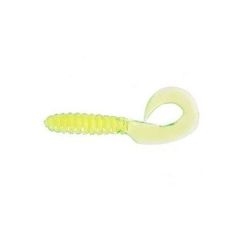 Grub Mann's Curly Tail 1" - Chartreuse, plic 30 buc.