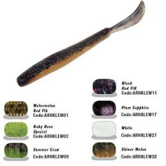Grub Herakles Leftail Worm 8.6cm, culoare Floating Smoker