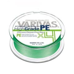 Fir textil Varivas High Grade PE X4 Flash Green 0.148mm/6.8kg/150m