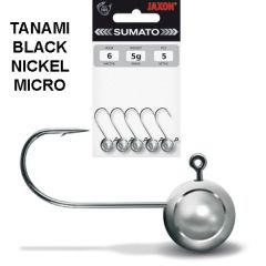Jig Jaxon Tanami Micro Black Nickel, carlig nr 8, 4g
