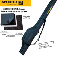 Husa lansete Sportex Super Safe IX Blue, 1 compartiment, 198cm