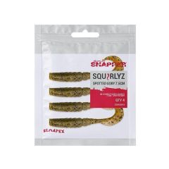 Shad Korum Snapper Floatex Squirlyz 7.5cm, culoare Spotted Goby
