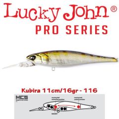 Vobler Lucky John Kubira 110 Plus One 11cm, culoare 116