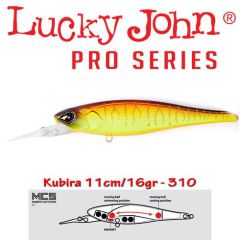 Vobler Lucky John Kubira 110 Plus One 11cm, culoare 310