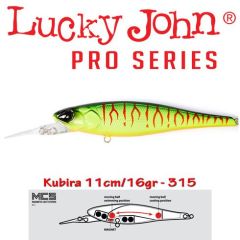 Vobler Lucky John Kubira 110 Plus One 11cm, culoare 315
