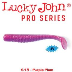 Shad Lucky John Long John 10.5cm, culoare Purple Plum - 6 buc/plic