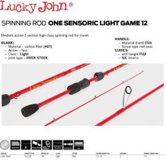 Lanseta Lucky John One Sensoric Light Game 12 - 2.25m (1.5-12gr)